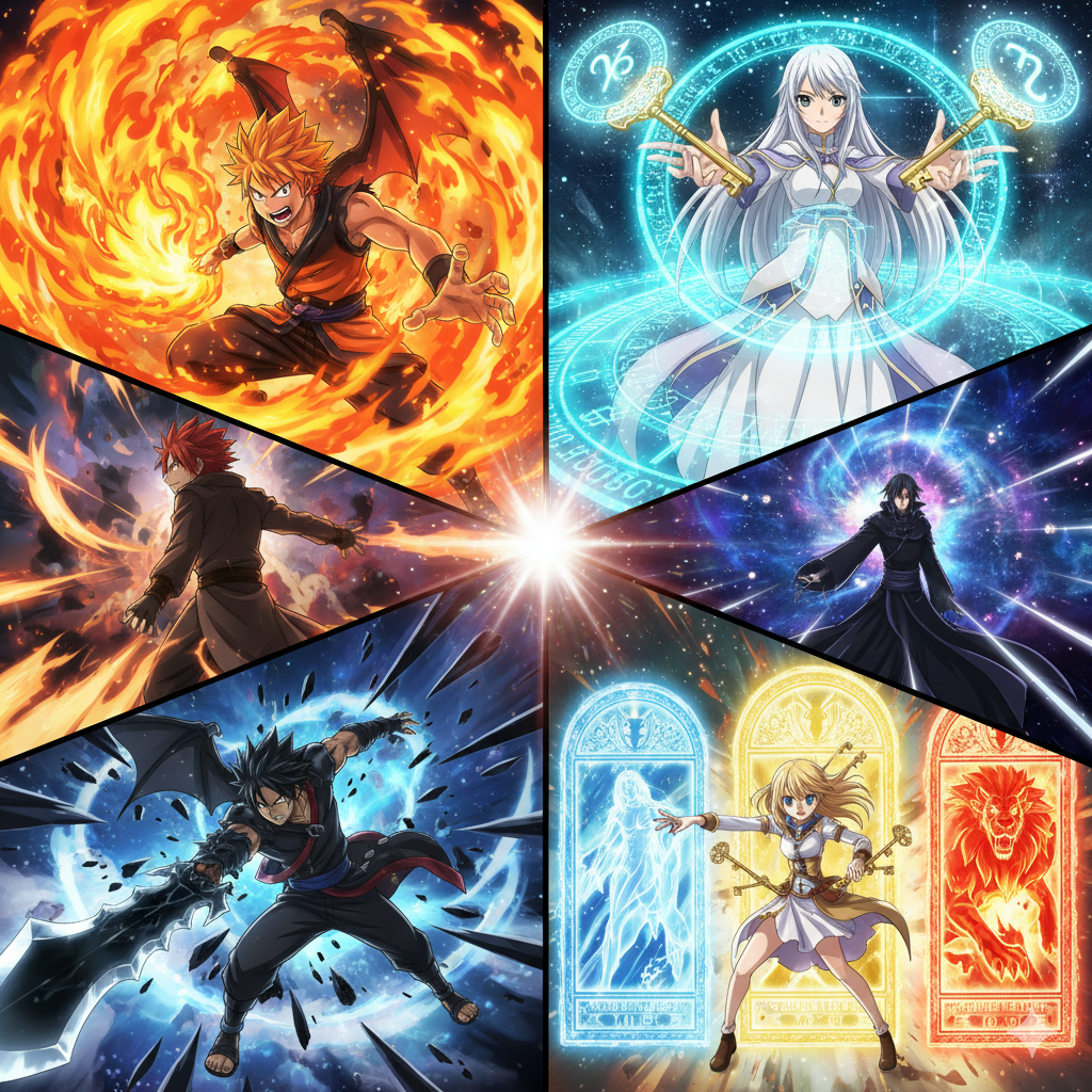 ■ 1. 破壊力抜群！「滅竜魔法（ドラゴンスレイヤー）」 ナツの火、ガジルの鉄、ラクサスの雷。 魅力: 属性を「食べる」という絶望的なまでの生存能力と破壊力。 ■ 2. 圧倒的なスケール！「天体魔法」 ジェラールの七星剣（セーマ）など。 魅力: 魔法陣の美しさと、宇宙規模の攻撃範囲。これぞ魔導士のロマン。 ■ 3. 絆の結晶！「精霊魔法」 ルーシィと精霊たちの信頼関係。 魅力: 単なる召喚術じゃない、一人一人の個性が光る「共闘」の美学。 ■ 4. 禁忌の力？「付加術（エンチャント）」 アイリーンやウェンディ。 魅力: 概念そのものを書き換える、100年クエストでも鍵となる最強の補助＆攻撃。 💬 読者への問いかけ 「威力なら滅竜だけど、見た目なら天体魔法が至高……。皆さんが『一つだけ使えるならこれ！』という魔法は何ですか？」